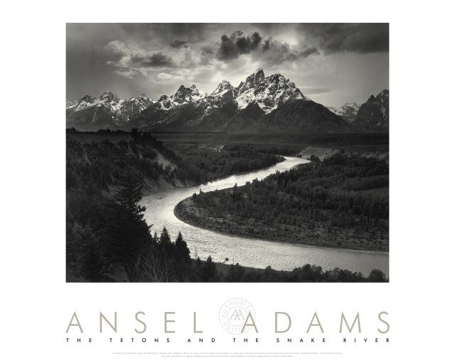 Tetons and the Snake River, Grand Teton National Park, Wyoming, 1942