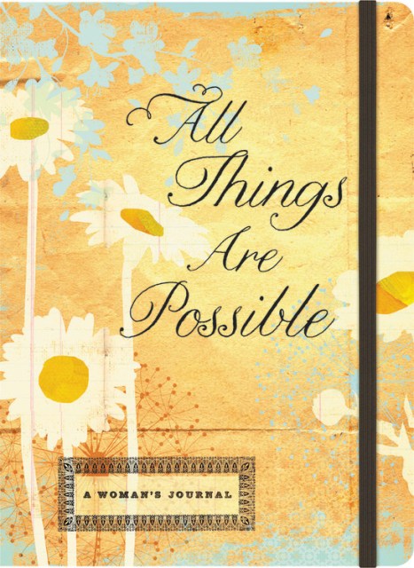 All Things are Possible-Inspirational Message Blank Journals