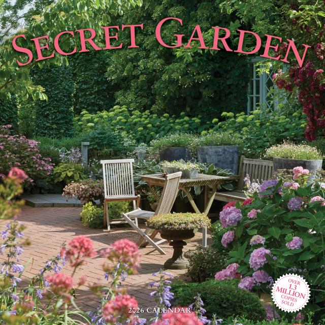 Secret Garden Wall Calendar 2026