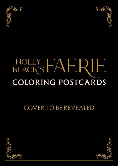 Holly Black’s Faerie Coloring Postcards